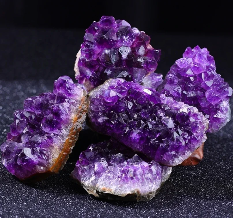 Géode d'améthyste 10-40g 20-40mm, cristal naturel, pierre de Quartz, pointe de baguette, guérison énergétique, pierre minérale, roche, décoration d'intérieur, géode