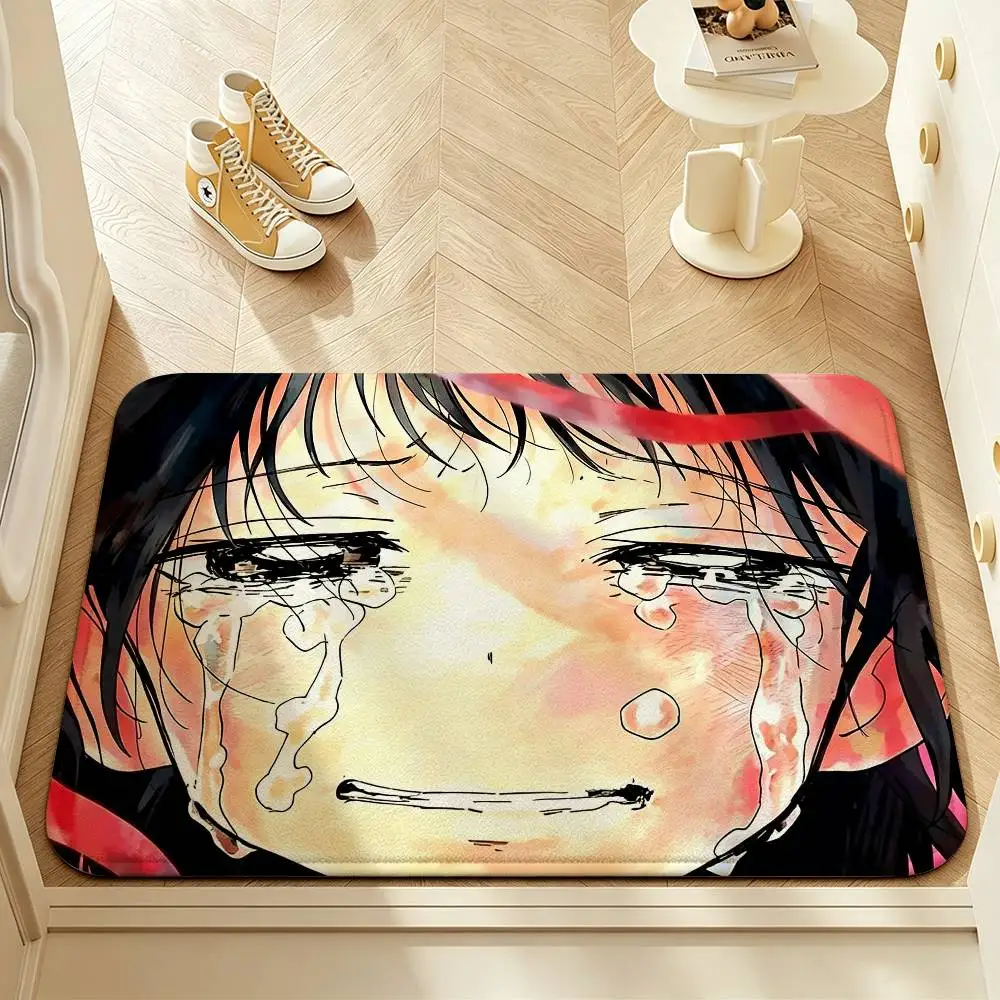 T-Takopii no Genzai Shizuka and Marina Anti‑Slip Floor Mat Short Plush Rug mat Soft Comfortable Machine Washable Home Decor