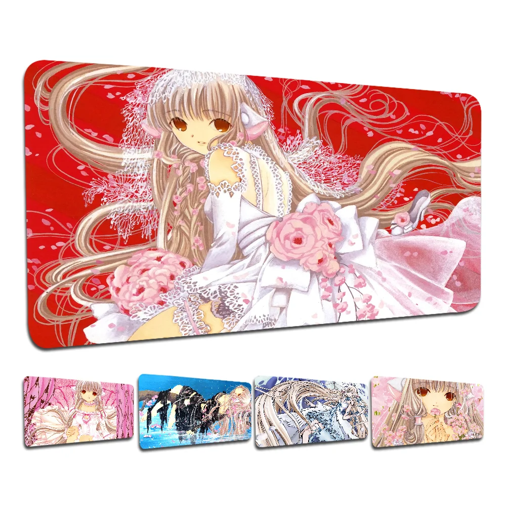 Anime Chobits Gummi XXL PC Gaming Mauspad Gamer Schreibtisch Matten Tastatur Pad Mause Pad Muismat Desktop Matte