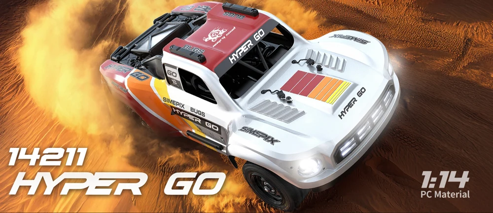 

MJX 14211 Brushless Short Course RC Car, 1:14 4WD High-Speed Off-Road Vehicle, 70km/h Professional RC Model