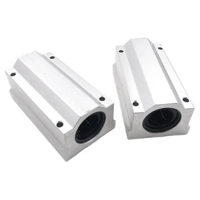 SCS35LUU SCS40LUU SCS50LUU Long Type Linear Motion Ball Slide Unit 35mm 40mm 50mm Shaft Aluminum Square Sliding Block Linear