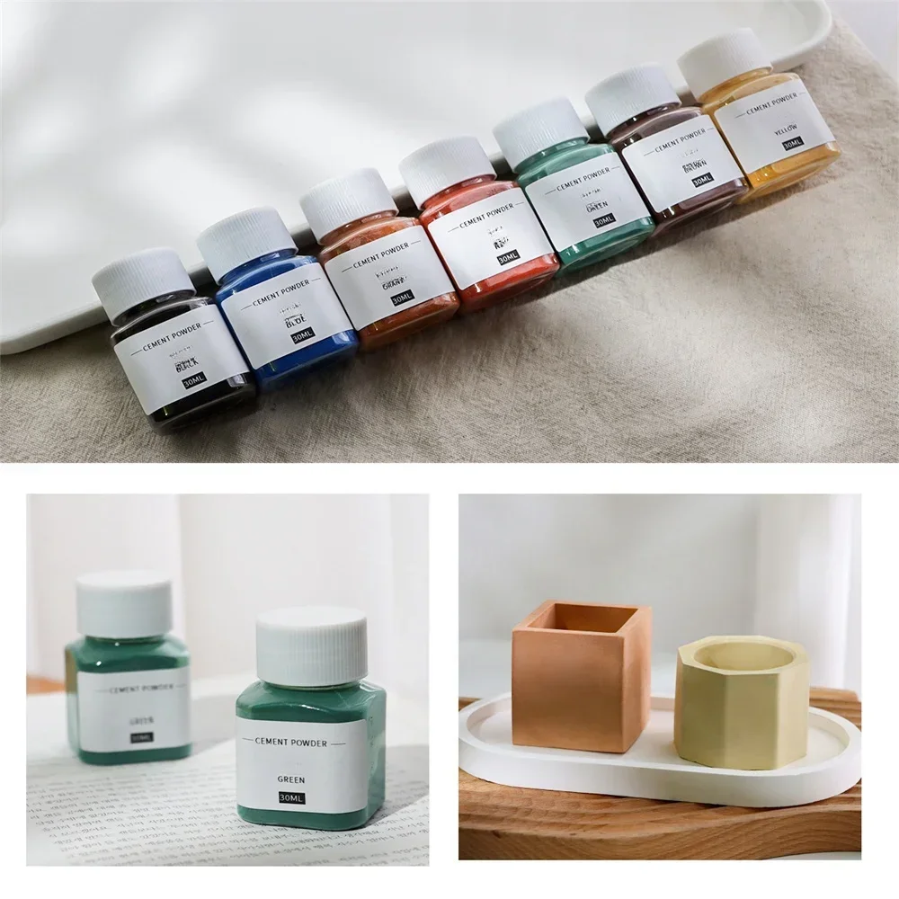 30 مللي الجبس الاسمنت تلوين زارع الصباغ مسحوق الجبس اللون التركيز الخرسانة الاسمنت الجص قالب DIY بها بنفسك لوازم اليدوية