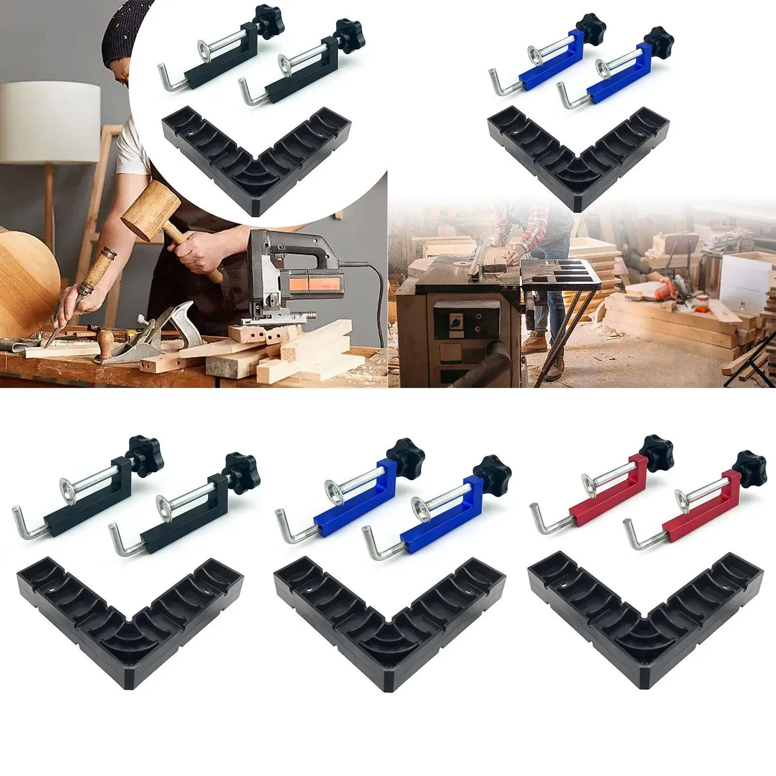 

Угловые зажимы, профессиональный 90-градусный прямоугольный зажим, деревообрабатывающие инструменты для ремонта мебели, ящиков, DIY проекты, фоторамка