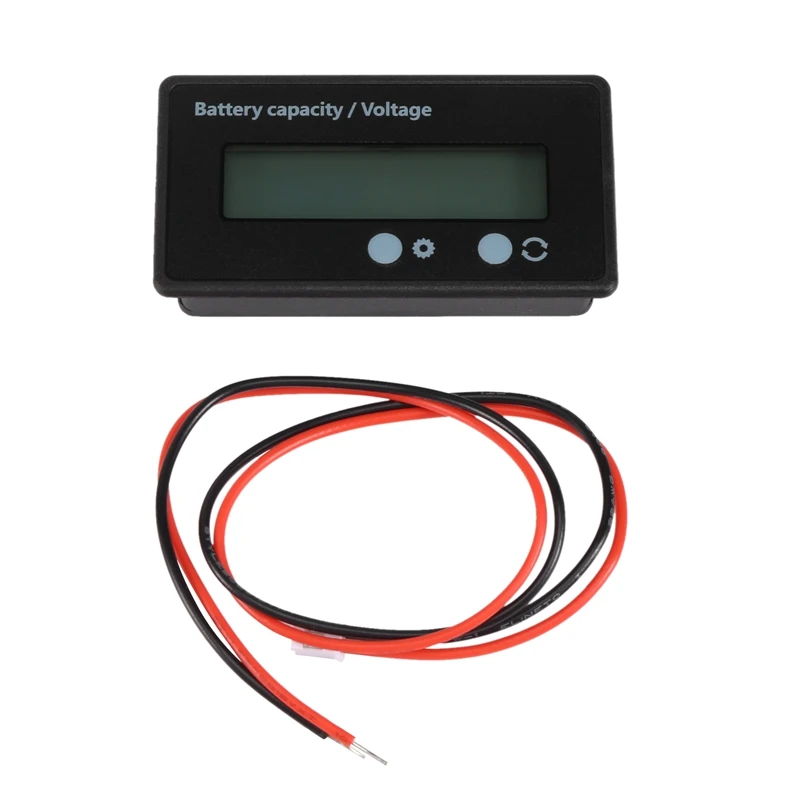 HOT-Lcd Battery Capacity Monitor Gauge Meter,Waterproof 12V/24V/36V/48V Lead Acid Battery Status Indicator,Lithium Battery Capac