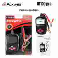 12V Car Battery Tester 100-1100 CCA 30-200 AH Battery Tester Analyzer Voltage Battery Charger Diagnostic Tools Foxwell BT100 Pro