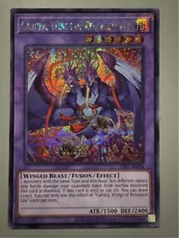 

Yugioh KONAMI Duel Monsters ES01-AE024 Garura, Wings of Resonant Life Secret Rare Asian English Collection Mint Card