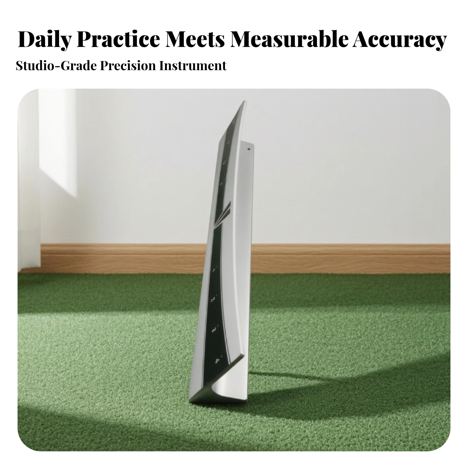 Putting Training Board with Alignment Markings Consistent Putting Alignment Board Practice Aid Portable Sporting Goods Raised