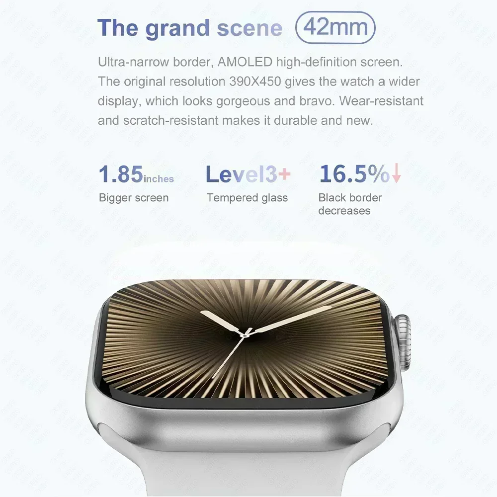2026 جديد الأصلي لساعة أبل X ساعة ذكية صغيرة الرجال HD AMOLED 4GB ذاكرة الموسيقى ثلاثية الأبعاد المحيطي BT دعوة مقاوم للماء الساعات الذكية #2