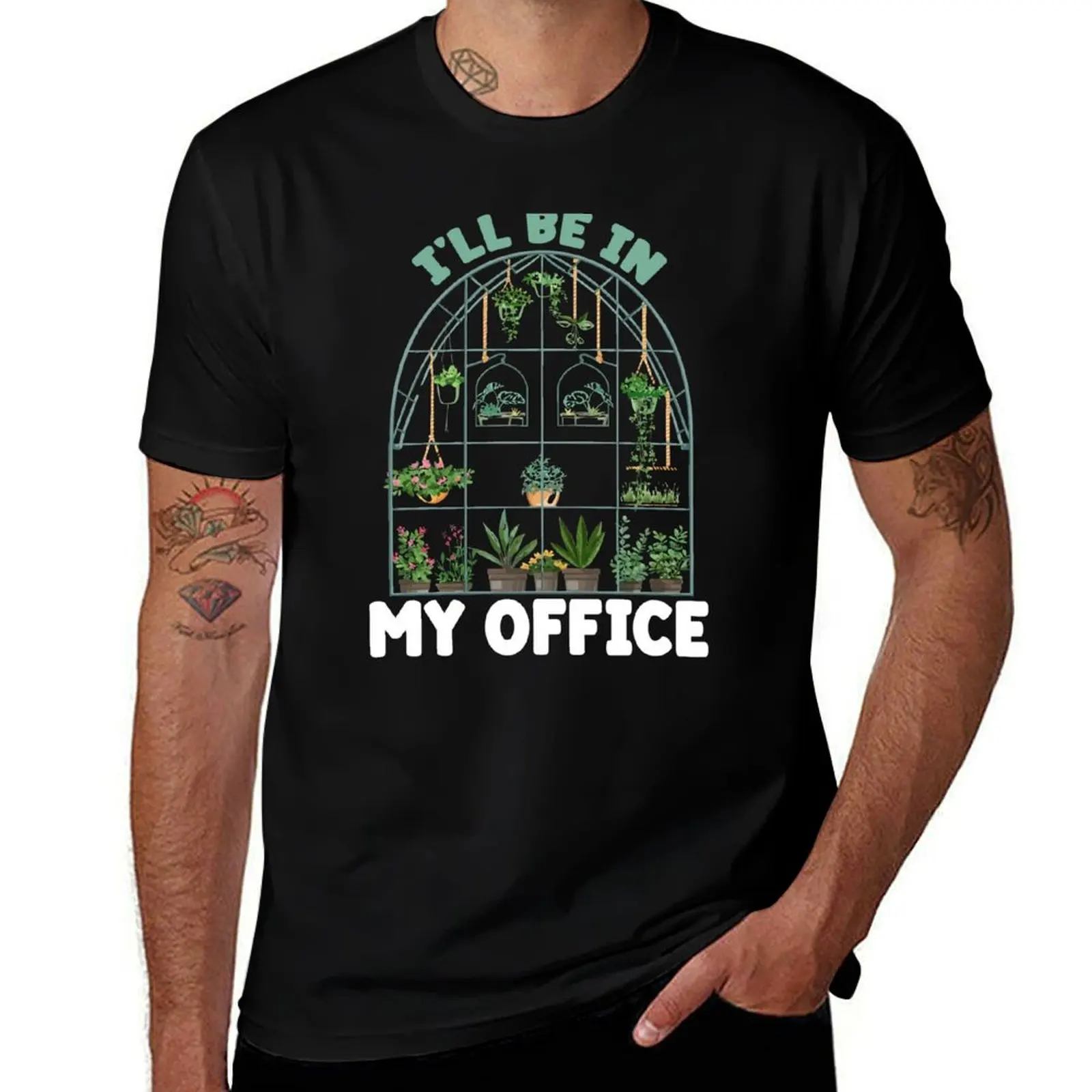 

I'll be in my office T-Shirt cheap stuff T-shirts man man clothes plain black t shirts men