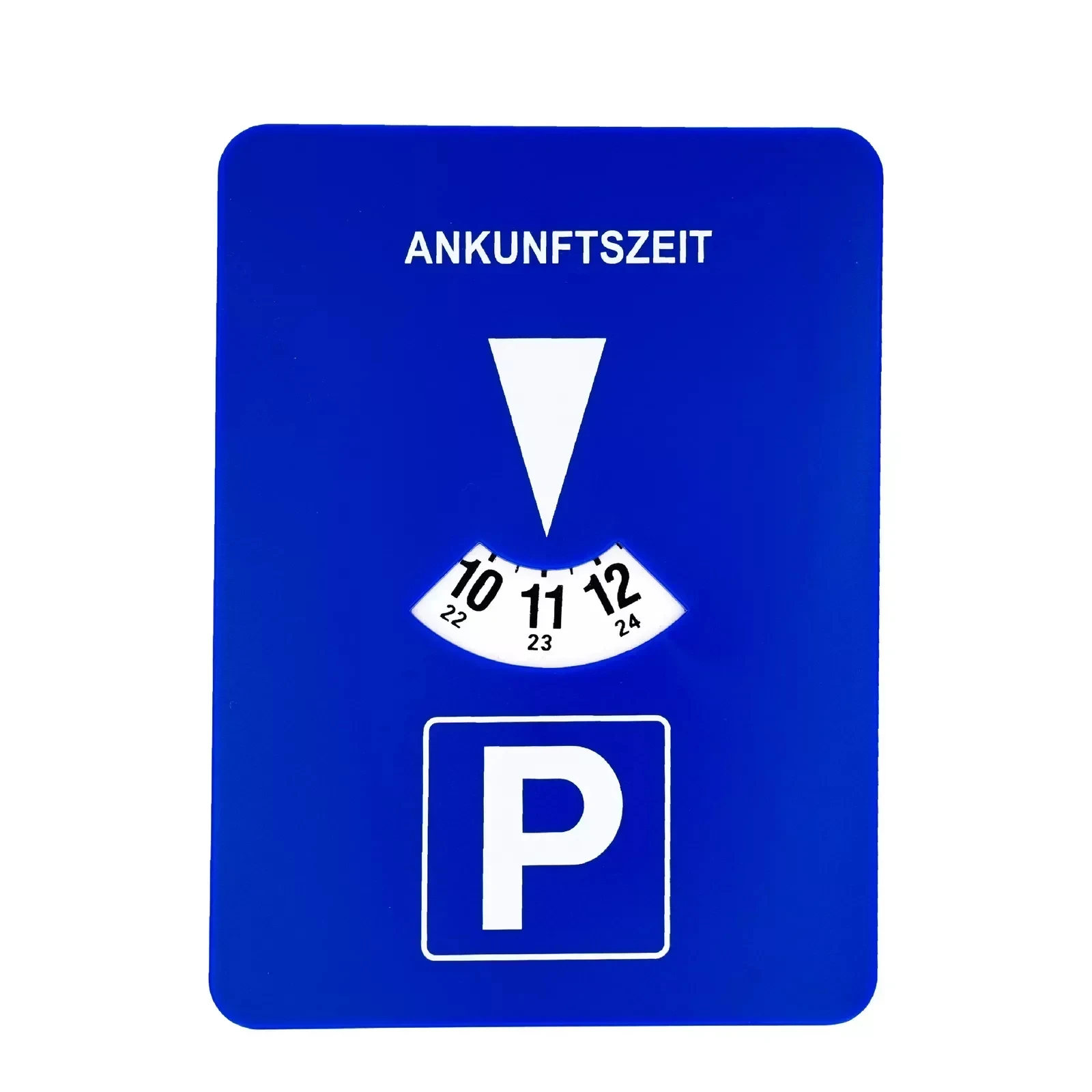 Blauwe digitale parkeertimer, eenvoudig te gebruiken, draagbare kloktool voor weergave van aankomsttijd, auto-accessoire, parkeercontrole.