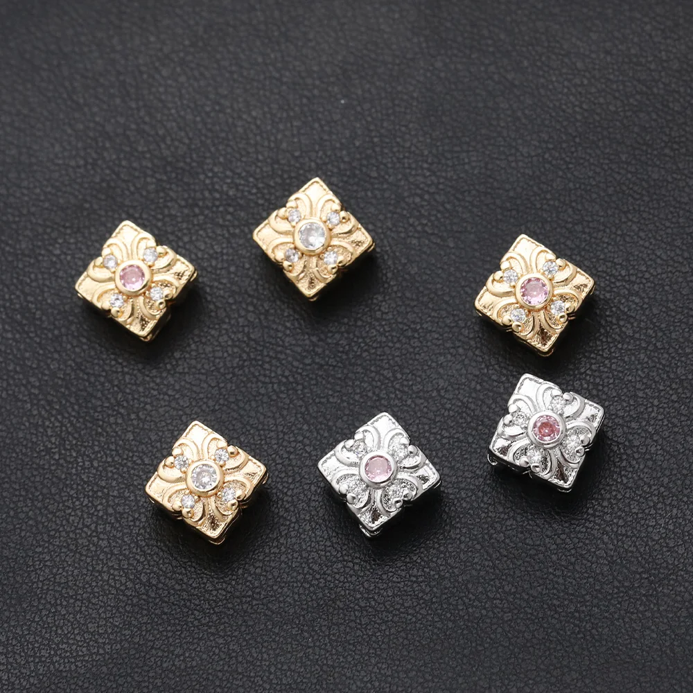 

Cordial Design 30Pcs 11*11MM Jewelry Findings/Copper/Square Shape/Bracelets Accessories/Hand Made/Genuine Gold Plating #195065