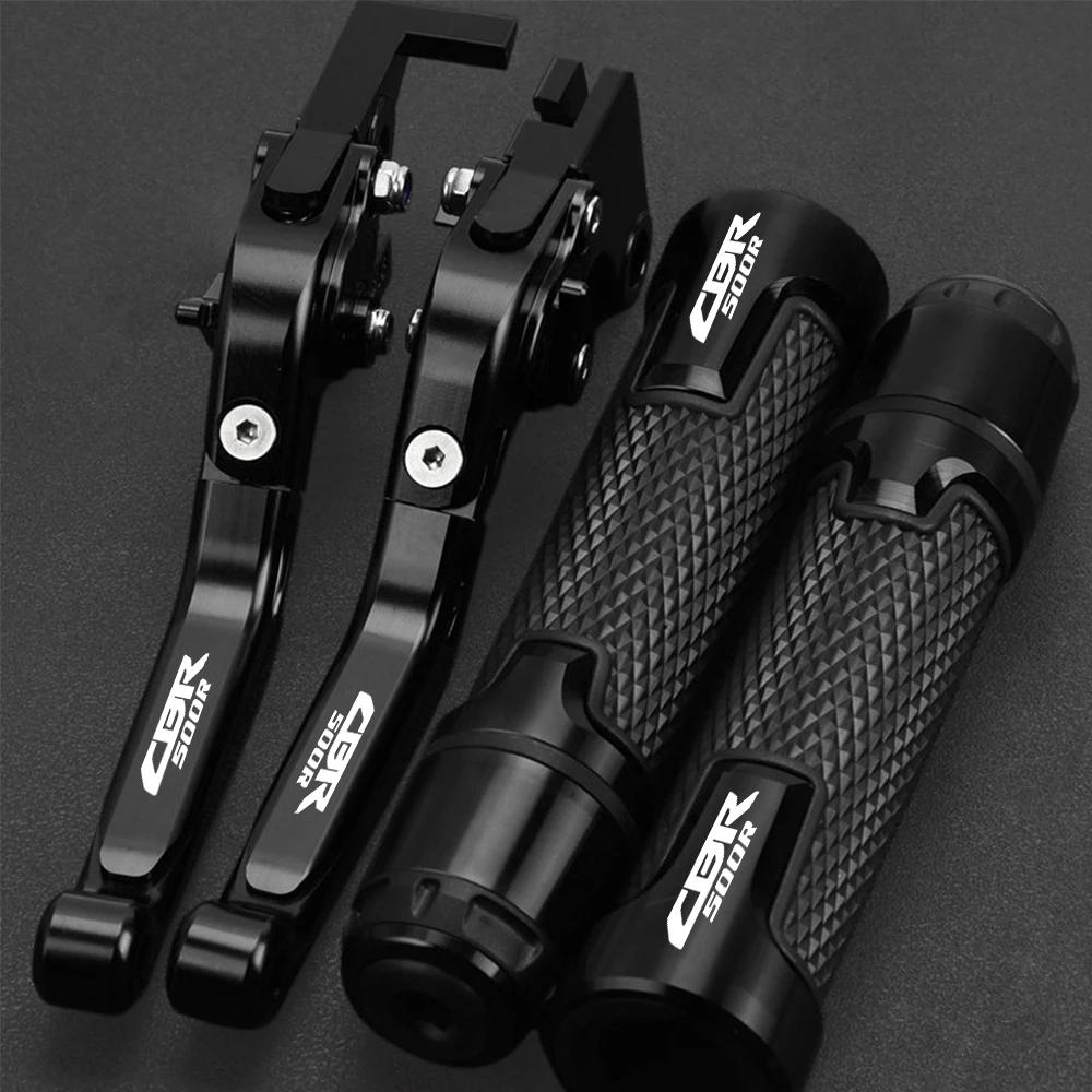 

CBR 500R Motorcycle Accessories Brake Clutch Levers Handlebar Handle Grips ends FOR HONDA CBR500R CBR 500 R 2013-2018 2020 2021