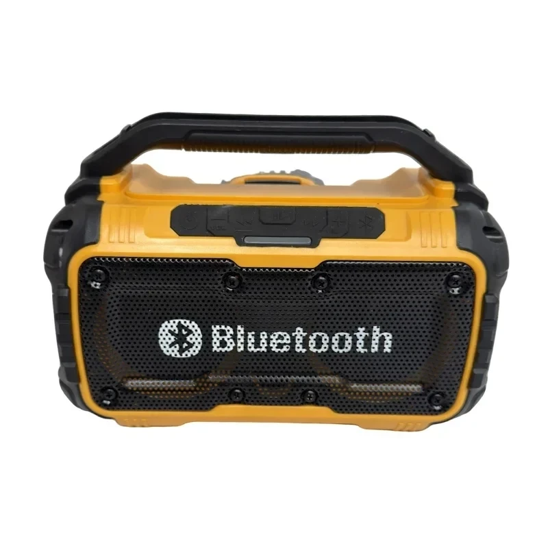 Waterproof Bluetooth Speaker USB Type-C Port Charge Stereo Surround Loudspeaker Tool for DeWalt Battery