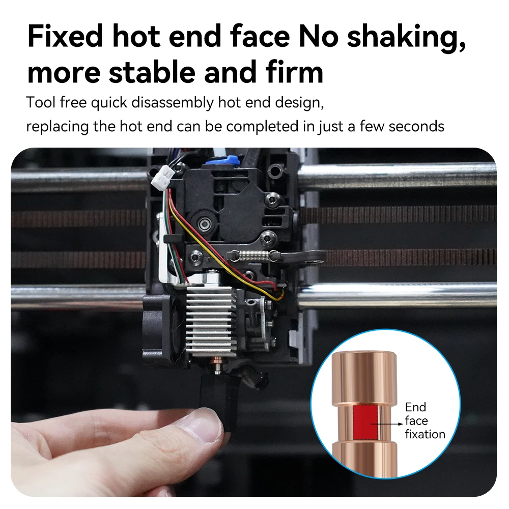 Dla Anycubic Kobra S1 Hotend ceramiczny Nowa aktualizacja Hotend dla Kobra S1 Combo Head S1C 3d Printer 24V 48W 200K Szybkie nagrzewanie 300 ℃ — zdjęcie produktu 3