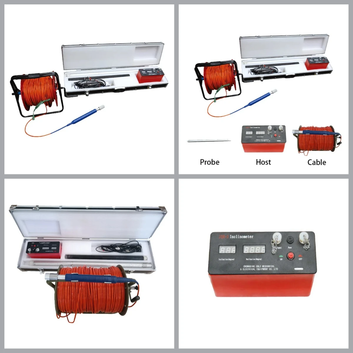 Portable digital drilling inclination tester, drilling deviation measuring instrument, underground deep hole inclination