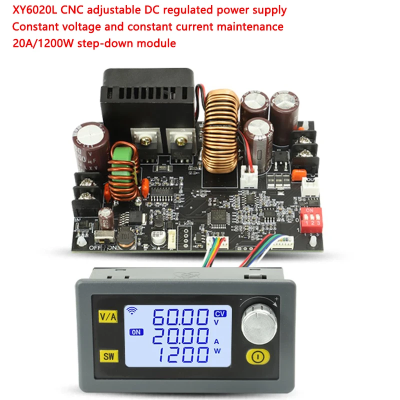 

Регулятор напряжения с ЧПУ, мощность XY6020L-fuente, 1200 Вт, регулируемый постоянный ток, стабилизированный, 20 А, постоянный модуль редуктора, ток