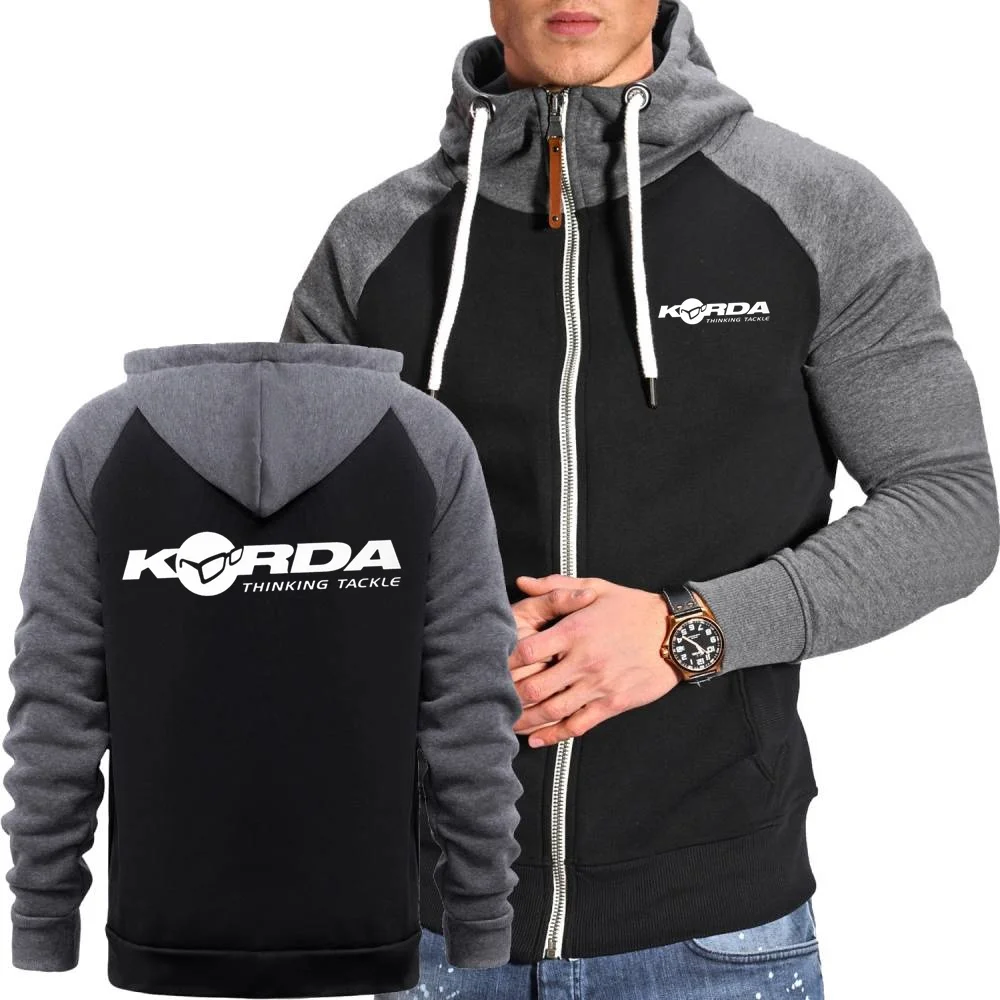 Novos homens hoodies moletom jaqueta korda inspirado tributo quente velo fatos de treino outerwear diário casual com capuz streetwear casacos