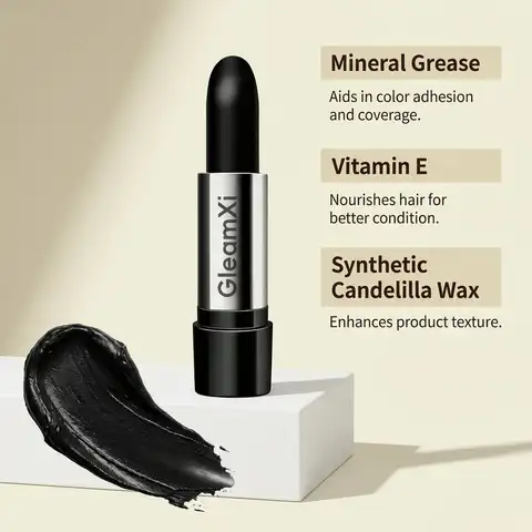 Lipstick Hair Dye Kit 3 Color, One-Time White Hair Coverage, Waterproof 2026 New Makeup Gift