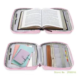 Funda para libro de la Biblia, estuche de almacenamiento para libros, Asa y bolsa de almacenamiento para documentos con soporte para libros para la escuela, la Oficina y el hogar