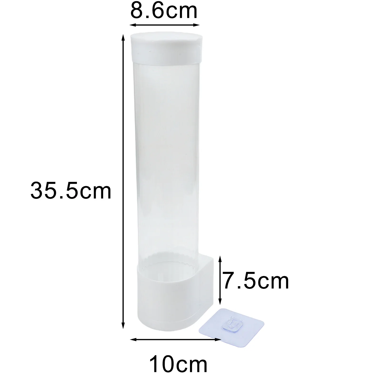 Free Punch Cup Holder Wall Mount Disposable Automatic Remover Cup Holder Cup Taker Black/white Kitchen Bathroom Fixture