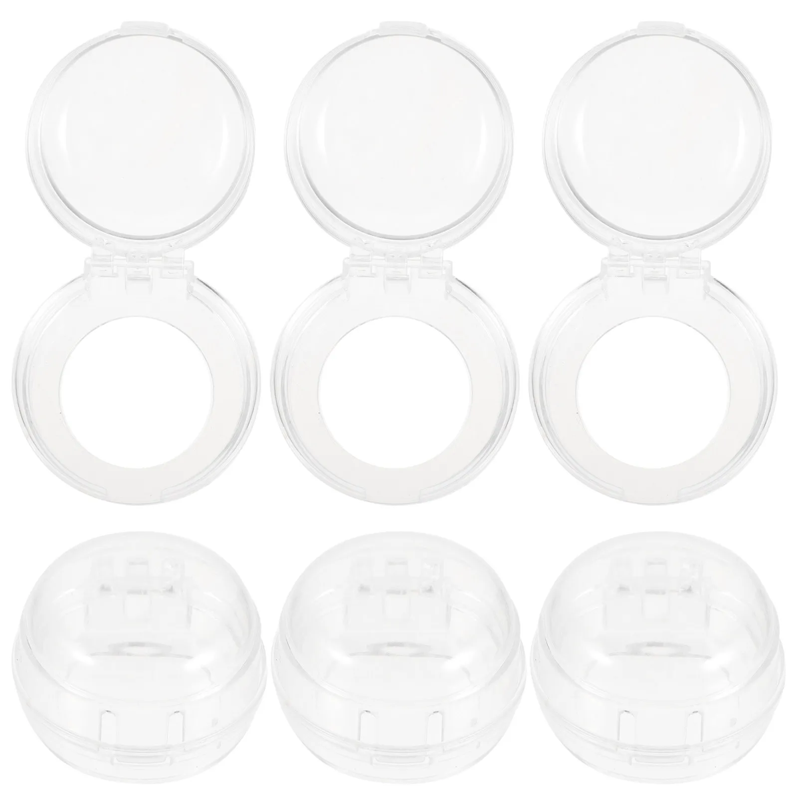 

6Pcs Button Protectors Transparent Child Safety Covers for Gas Stove Oven Knob Child Proof Guards Induction Cooker Washing