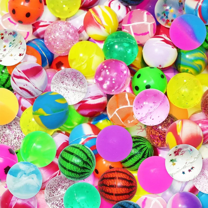 10 pçs bolas saltitantes de borracha para crianças adolescentes meninos meninas balle rebondissante 32mm 27mm favores de festa presentes de aniversário recompensas em sala de aula