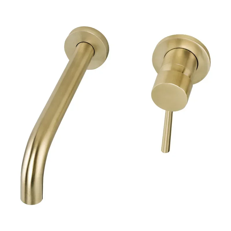 

All-copper concealed faucet, bathroom black hot melt valve body, hot and cold faucet embedded