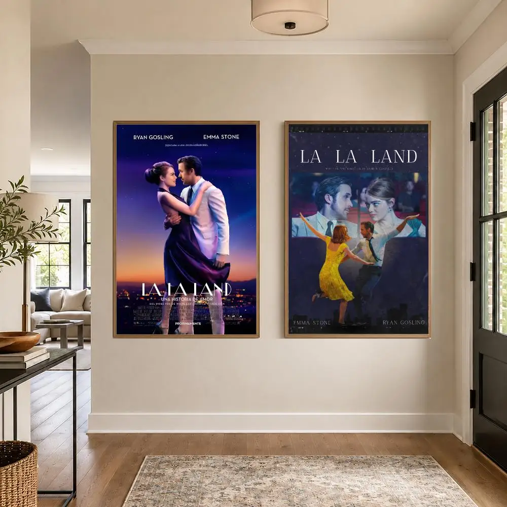 La La Land Poster Graphic Wall Art Poster HD Waterproof PP Paper Print for Bedroom Living Room Office Decor Gift