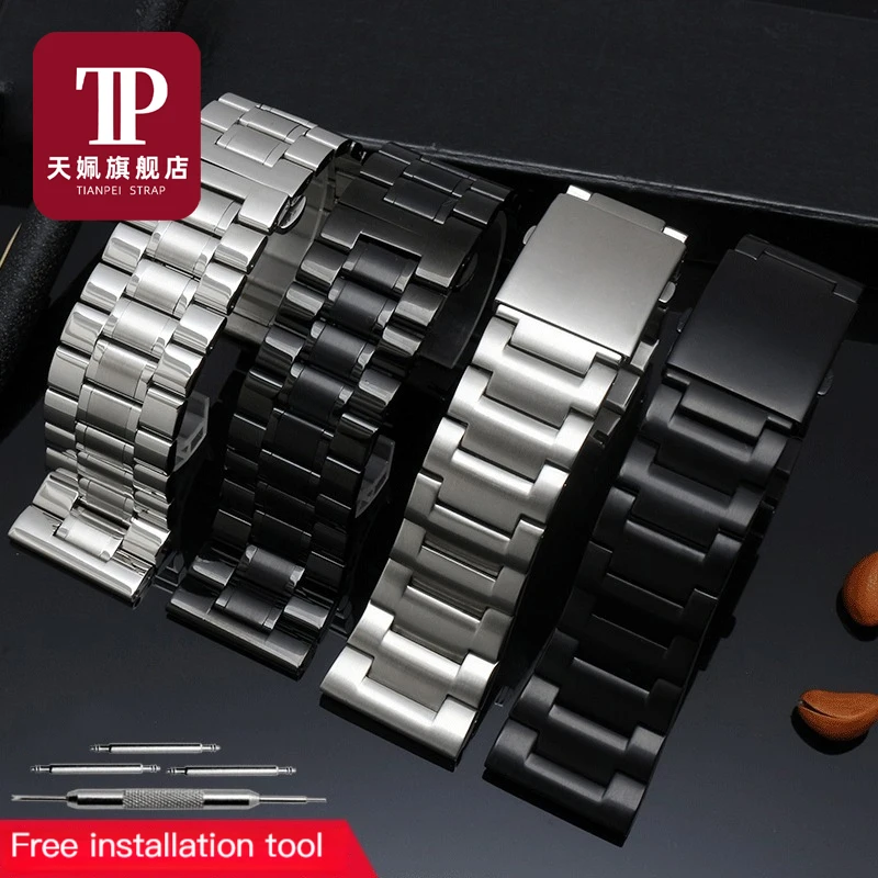 For Panerai Seven Friday diesel Stainless steel strap 22 24mm 26mm 28mm 30mm Large size Men Metal Solid Wrist watchband Bracelet