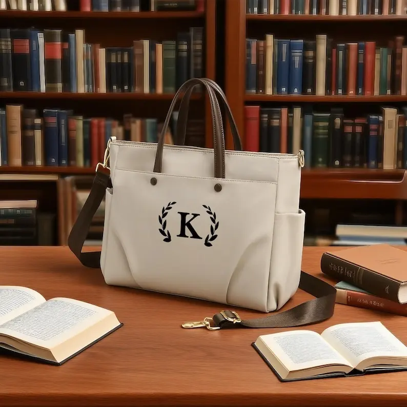 Personalized 16-Inch Laptop Bag - Large Capacity Work Tote for Business Professionals Engravable Office Gift & Commuter Bag