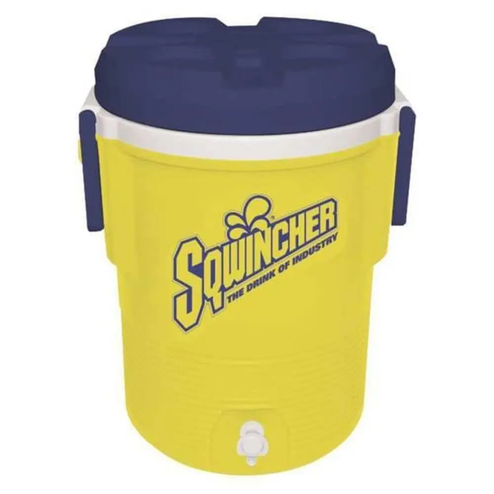 

5 Gallon Yellow & Blue Cooler for Outdoor Adventures