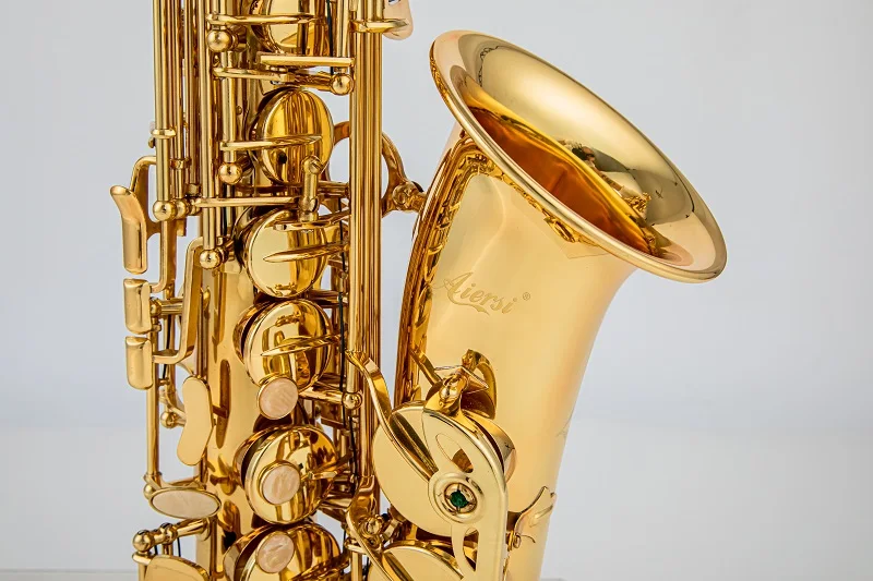 Aiersi marca instrumentos de vento personalizados alto sax saxofone dourado fábrica fornece diretamente instrumentos de vento para venda