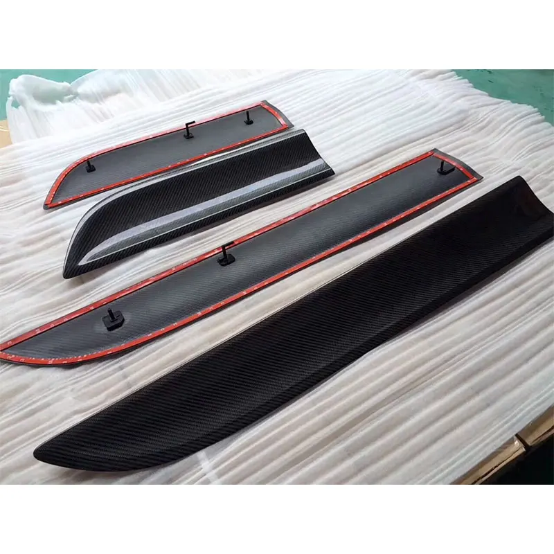 

Защита двери автомобиля для Porsche Macan, крышка дверной пластины из углеродного волокна, обшивка, комплект отделки, добавленный стиль 2014, 2015, 2016, 2017, 2018, 2020