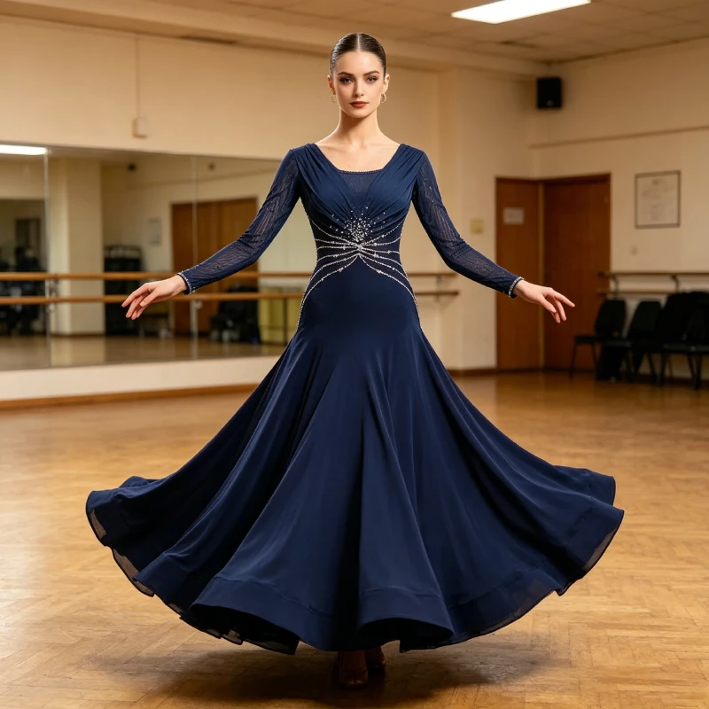 Adult Ballroom Competition Dance Dress New Advanced Standard Waltz Dancing Skirt Women Ballroom Modern Dance Dresses