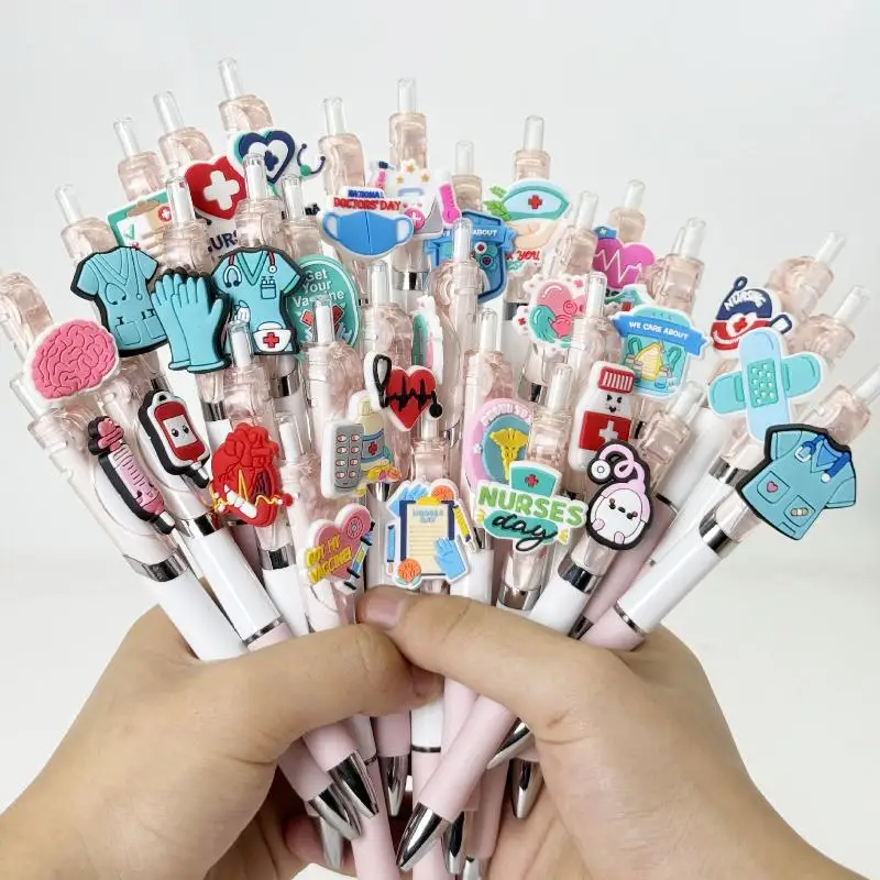 6/10Pcs Funny Nurse Doctor Writing Gel Pens  Record Pen Nurses Day Gift Pen Random Styles Gifts for  Assistants