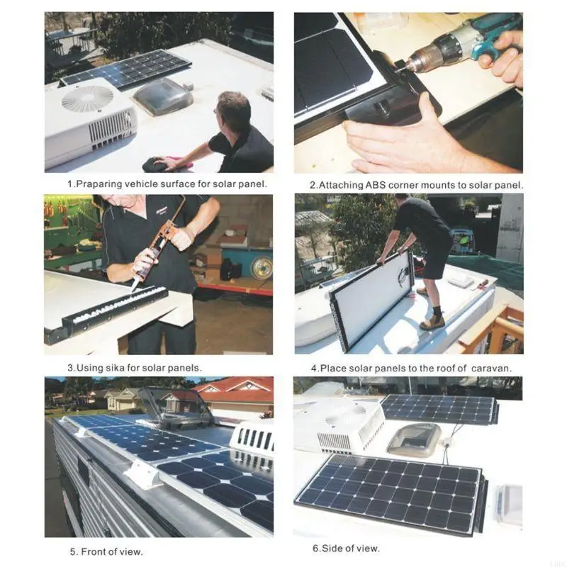 ABS Junction Box Link Solar Weatherproof ABS Solar Double Cable Entry Gland RV Yacht Modification Supplies New