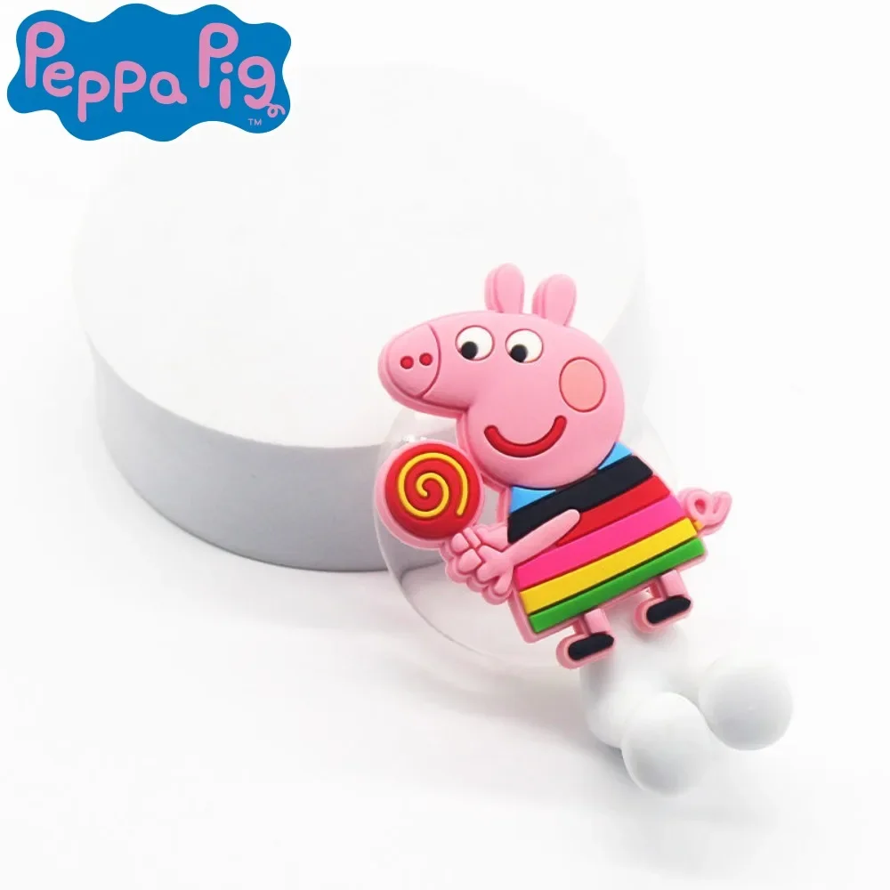 Peppa Pig Uchwyt na szczoteczki do zębów Bez dziurkacza Elektryczna szczoteczka do zębów Naścienna Prosta przyssawka Łazienka Stojak ścienny Przyssawka