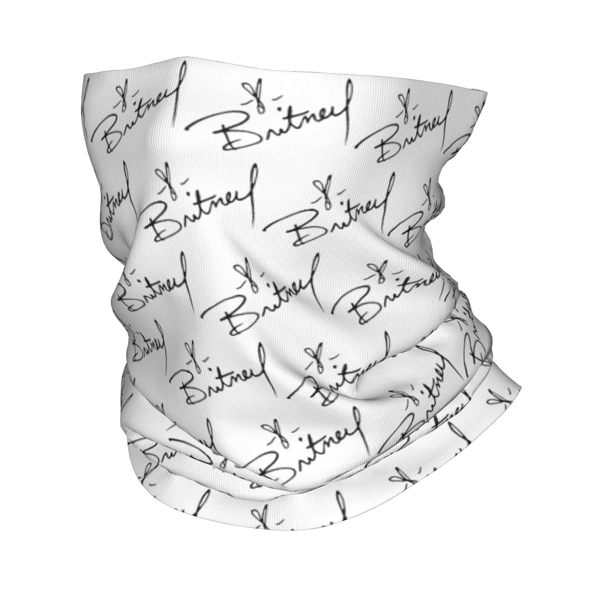

Britney Spears SIGNATURE Bandana Neck Gaiter Printed Mask Scarf Multi-use Headwear Running Unisex Adult All Season