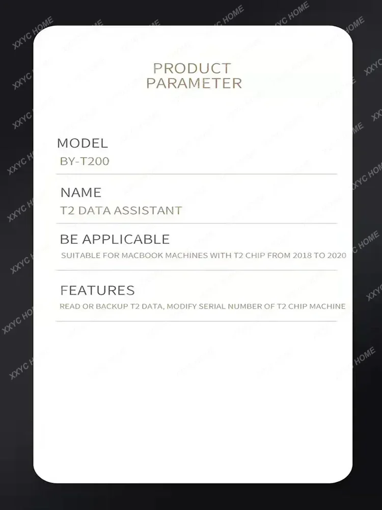 مبرمج ROM BY-T200 لماك بوك M1 A2681 A1286 رقائق احتياطية قراءة كتابة الرقم التسلسلي لمجموعات أدوات التشخيص الصغيرة لآلة T2