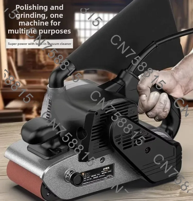 For Wood Surface Polishing Small Electric Sander for DIY Woodworking Projects，High-Power Portable Tank Belt Sander