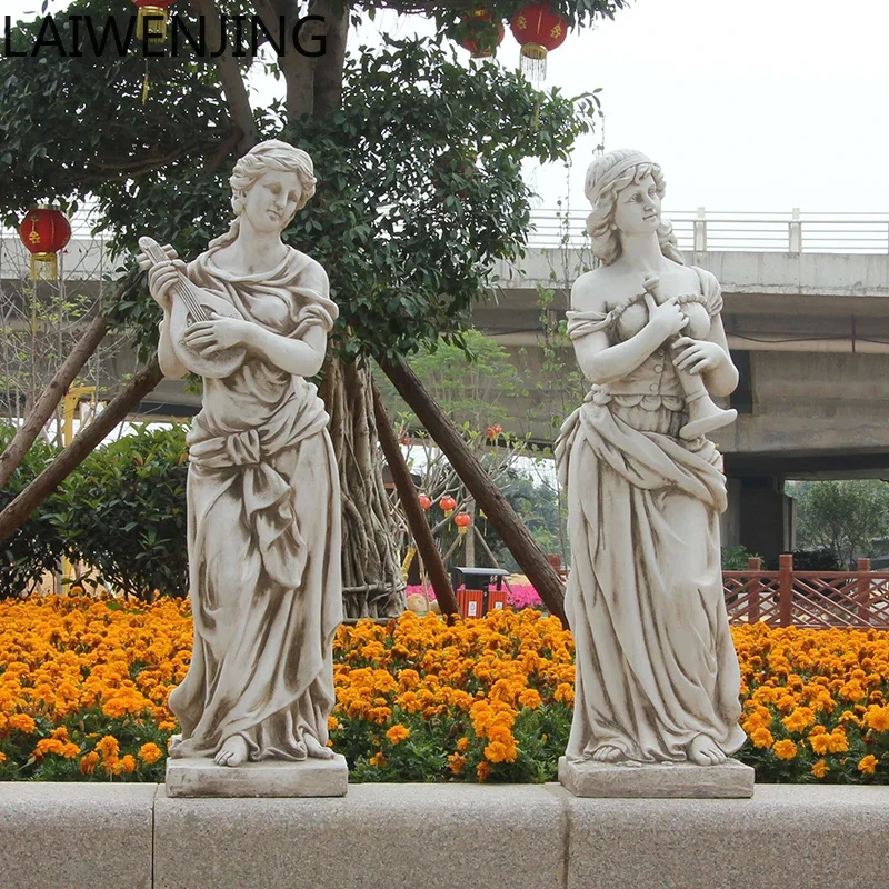 LYY  European Style Sculpture Four Seasons Lady Statue Fiberglass Restaurant Courtyard Entrance Decoration Ornament