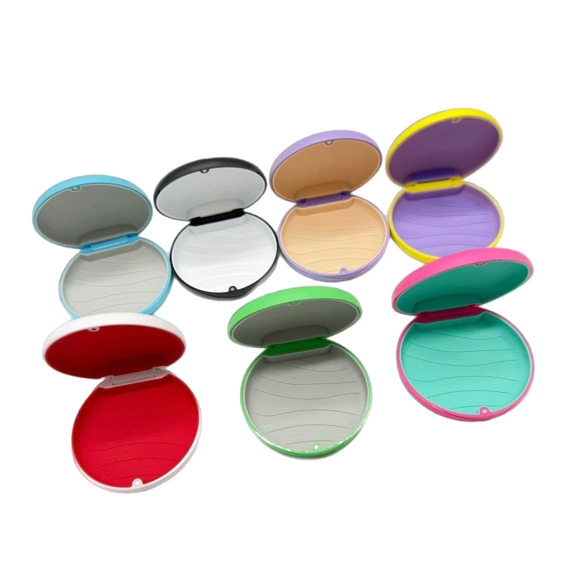 

1Pc Magnetic Orthodontic Retainer Box, Braces Storage Box, Mouth Protector, Braces Orthodontic Container, Multicolored