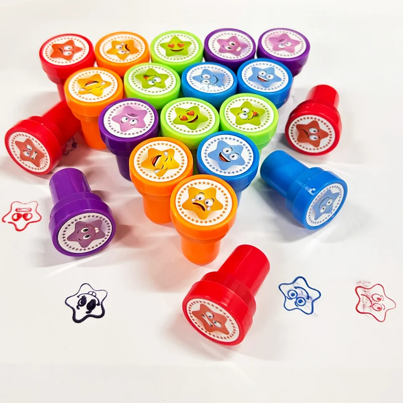 10/20 قطعة من طوابع التعبيرات اللطيفة، طوابع التحبير الذاتي لمستلزمات حفلات أعياد الميلاد الممتعة، هدايا الحفلات، طوابع مكافآت المعلم، التعلم