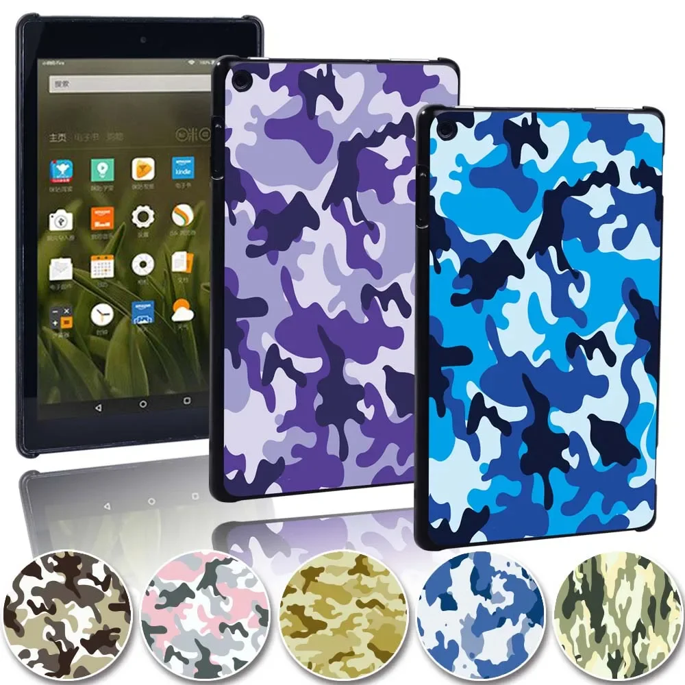 

Camouflage Tablet Shell Cover Case for Amazon Fire 7/ HD 8/HD 10 Plastic Plastic for 7/8/10.1 Inch Shockproof