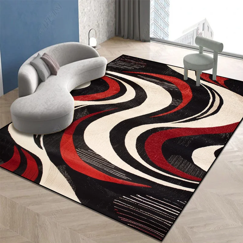 Nordic Living Room Geometry Carpets Light Luxury Home Floor Mat Hall Sofa Side Rugs Washable Room Decoration Hallway Soft Carpet