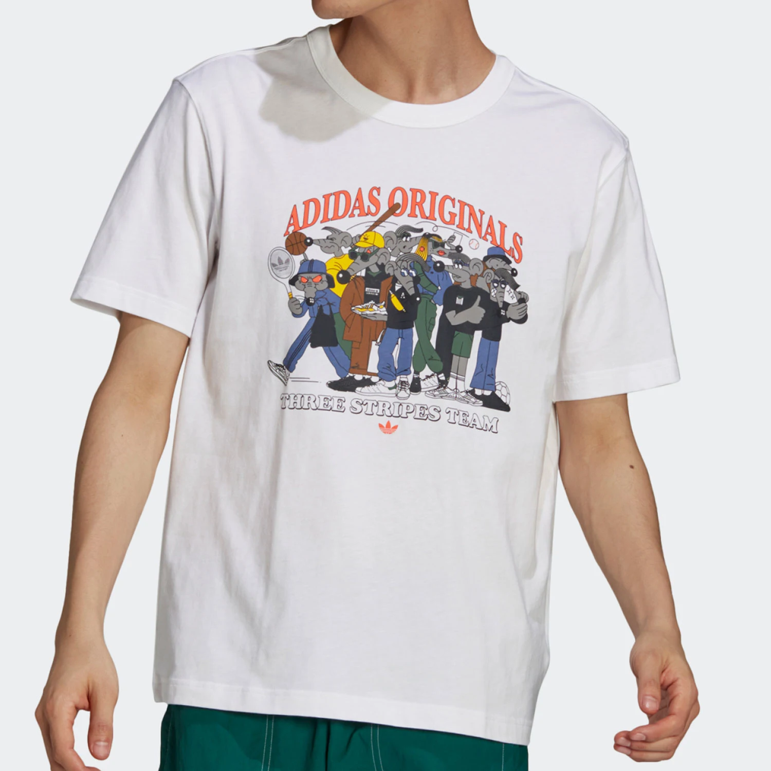 Adidas genuine new RATEUNION TEE men's casual sports T-shirt GN3281