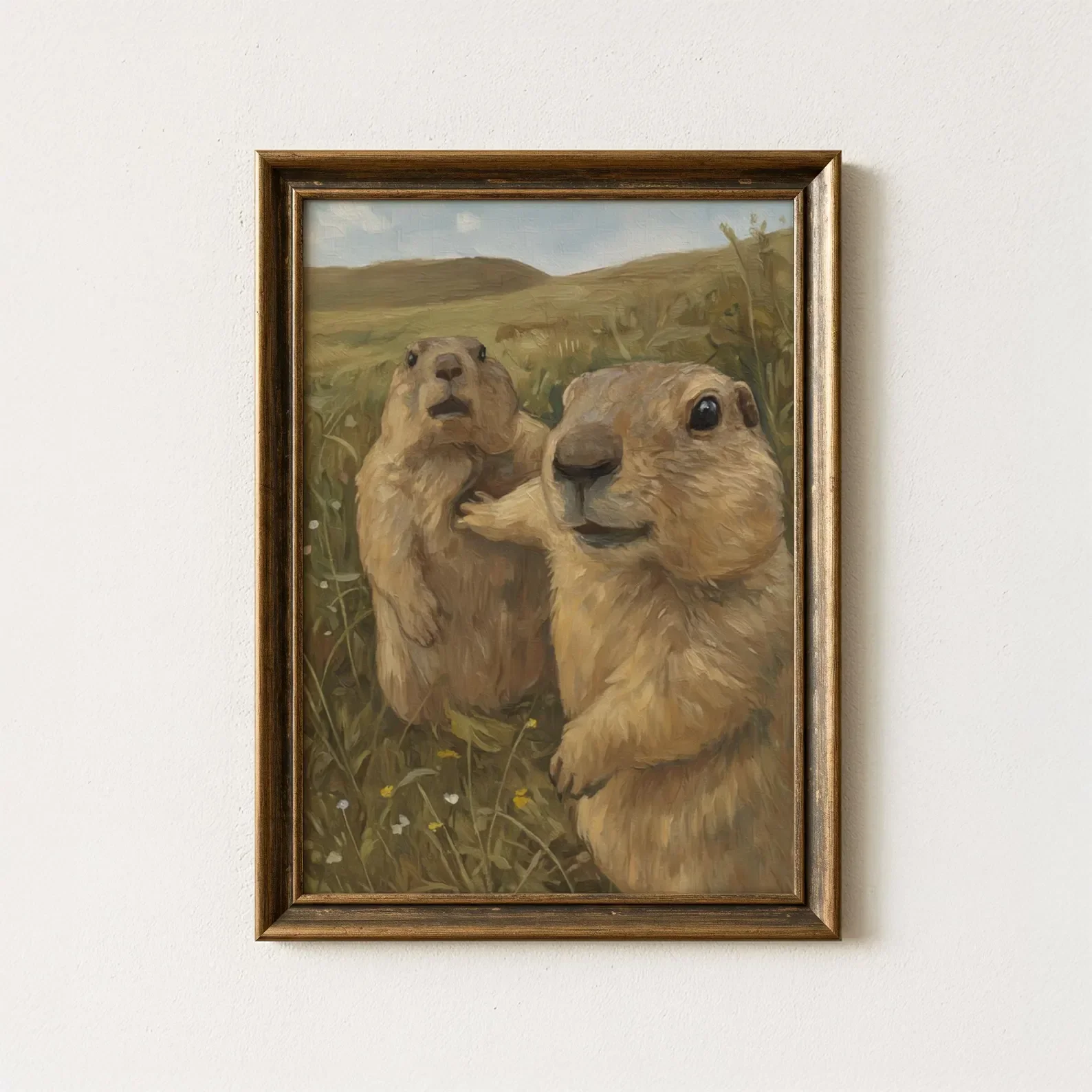 Let Him Cook Meme Art Print, Funny Marmot Poster, Viral Internet Wall Art, Quirky Animal Print, Dank Animal Print For Meme Fa