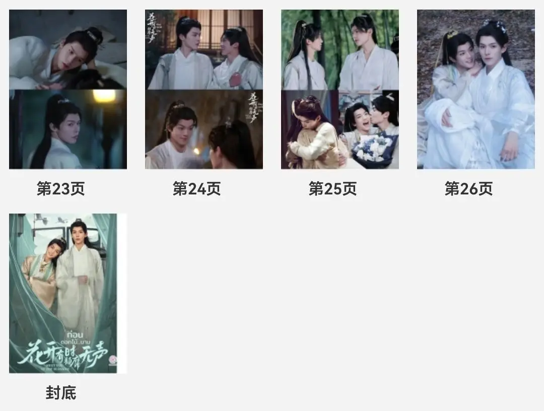 (Not Official Book) Chinese Drama Hua Kai You Shi Tui Mi Wu Sheng Fanmade Picture Book