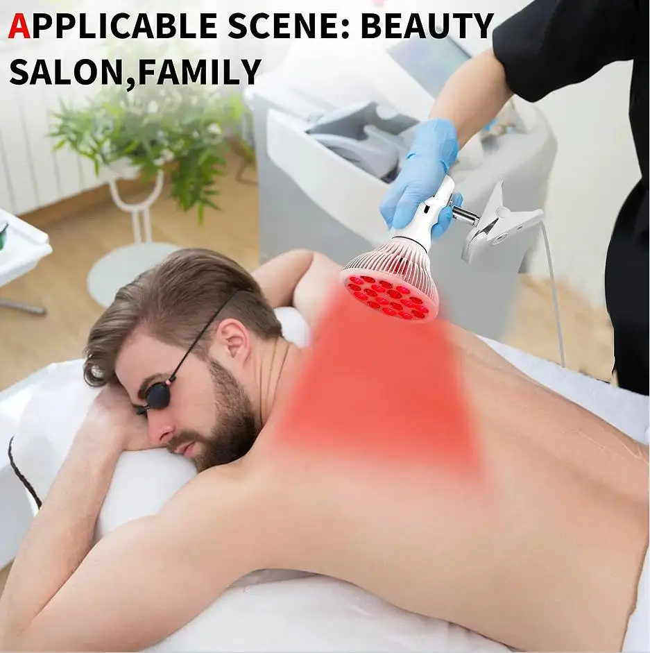 

54W Red Light Therapy Lamp with Holder, Near Infrared Red Light for Skin and Pain Relief 660nm and 850nm NIR Phototherapy Device