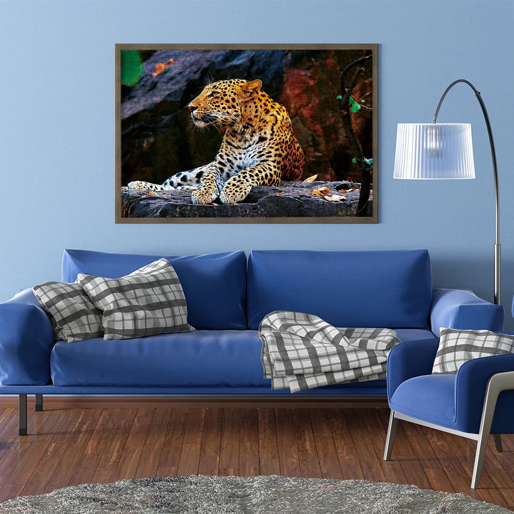 MaxRenard Puzzle 1000 Teile für Erwachsene, Tier, Leopard, umweltfreundliches Papier, Weihnachtsgeschenk, Spielzeug